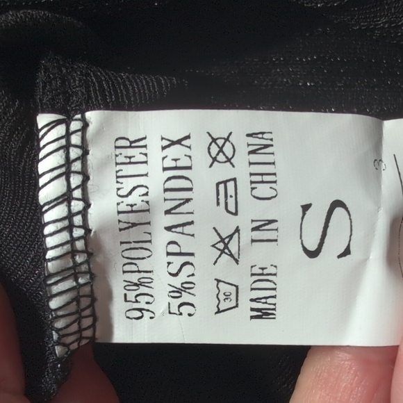 Elegant Black Long Jumpsuit Pants Size Small NWOT - Picture 6 of 6